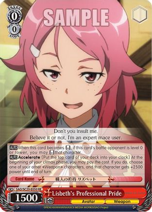 Image of Lisbeth's Professional Pride (SAO/SC20-E050 RE) - Sword Art Online Chronicle Set