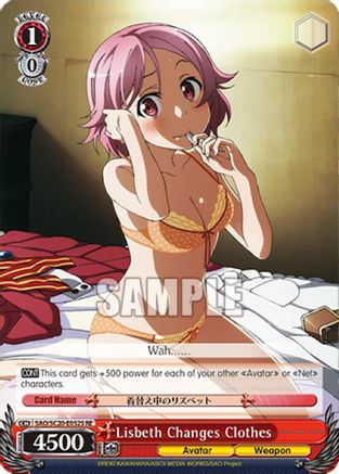 Image of Lisbeth Changes Clothes (SR) (SAO/SC20-E052S RE) - Sword Art Online Chronicle Set
