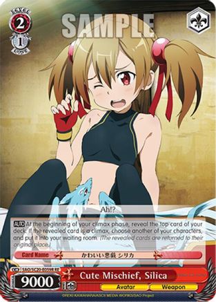 Image of Cute Mischief, Silica (RRR) (SAO/S20-E059R RE) - Sword Art Online Chronicle Set