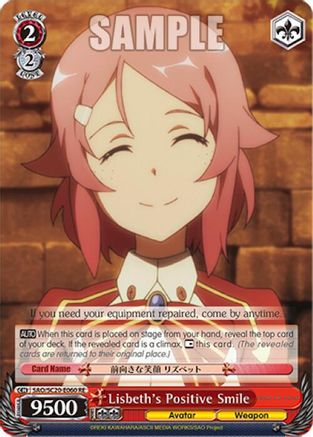 Image of Lisbeth's Positive Smile (SAO/S20-E060 RE) - Sword Art Online Chronicle Set