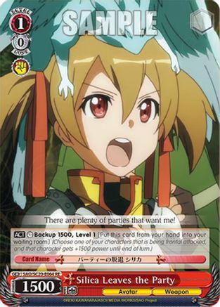 Image of Silica Leaves the Party (SAO/SC20-E064 RE) - Sword Art Online Chronicle Set