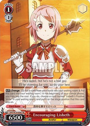 Image of Encouraging Lisbeth (SAO/S20-E067 RE) - Sword Art Online Chronicle Set