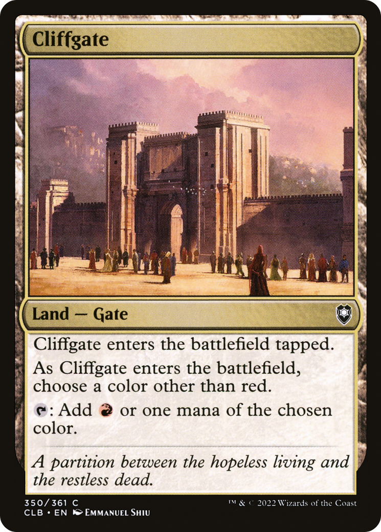 Image of Cliffgate (CLB-350) - Commander Legends: Battle for Baldur's Gate