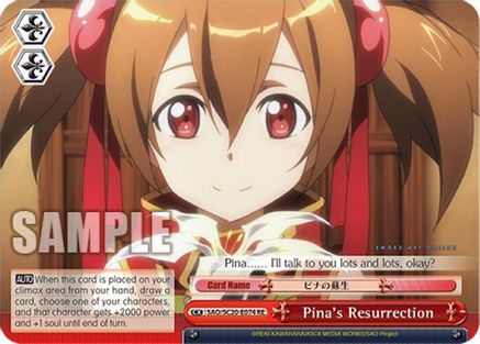 Image of Pina's Resurrection (SAO/S20-E074 RE) - Sword Art Online Chronicle Set
