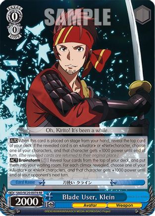 Image of Blade User, Klein (SAO/SC20-E078 R) - Sword Art Online Chronicle Set