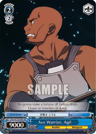 Image of Axe Warrior, Agil (SAO/S20-E095 RE) - Sword Art Online Chronicle Set