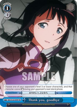 Image of Thank you, goodbye (SAO/S20-E097 RE) - Sword Art Online Chronicle Set