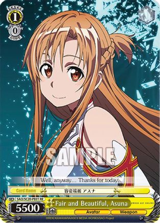 Image of Fair and Beautiful, Asuna (SAO/SC20-PE01 RE) - Sword Art Online Chronicle Set