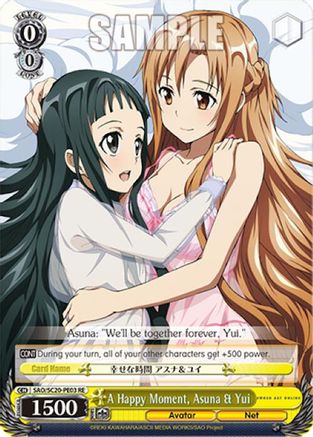 Image of A Happy Moment, Asuna & Yui (SAO/SC20-PE03 RE) - Sword Art Online Chronicle Set