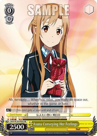 Image of Asuna Conveying Her Feelings (SAO/SC20-PE05 RE) - Sword Art Online Chronicle Set