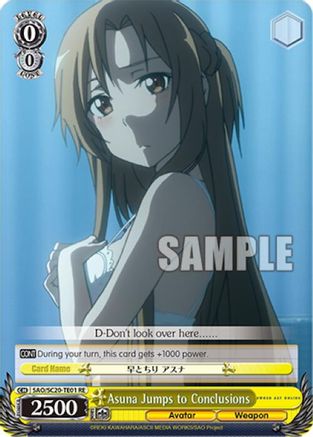 Image of Asuna Jumps to Conclusions (TD) (SAO/SC20-TE01 RE) - Sword Art Online Chronicle Set