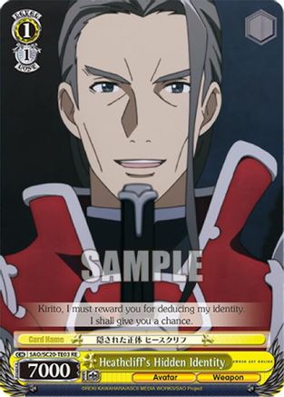 Image of Heathcliff's Hidden Identity (TD) (SAO/S20-TE03 RE) - Sword Art Online Chronicle Set