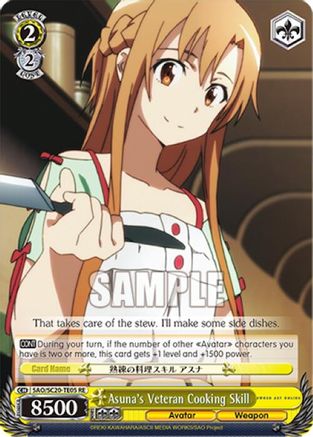 Image of Asuna's Veteran Cooking Skill (TD) (SAO/S20-TE05 RE) - Sword Art Online Chronicle Set