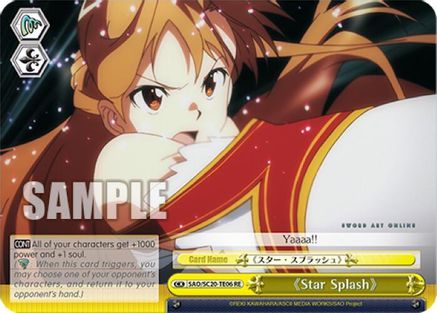 Image of Star Splash (TD) (SAO/S20-TE06 RE) - Sword Art Online Chronicle Set