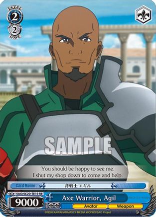 Image of Axe Warrior, Agil (TD) (SAO/S20-TE11 RE) - Sword Art Online Chronicle Set