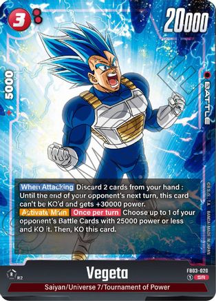 Image of Vegeta - FB03-020 (FB03-020) - Raging Roar Holofoil