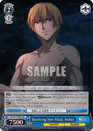 Image of Receiving New Flesh, Archer (FZ/SC17-E091 RE) - Fate/Zero Chronicle Set