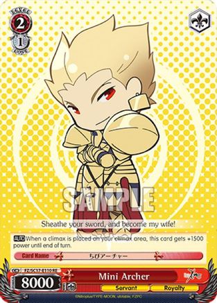 Image of Mini Archer (FZ/SC17-E110 RE) - Fate/Zero Chronicle Set
