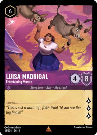 Image of Luisa Madrigal - Entertaining Muscle (45/204) - Shimmering Skies Cold Foil
