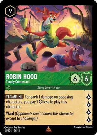 Image of Robin Hood - Timely Contestant (69/204) - Shimmering Skies Cold Foil