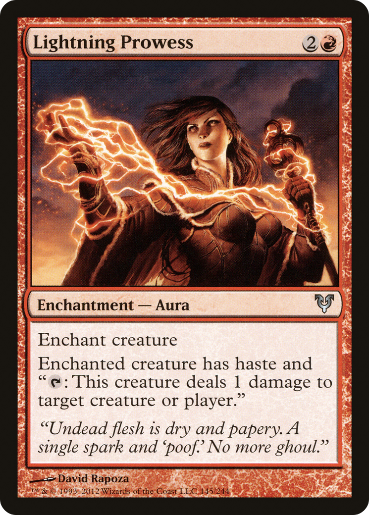 Image of Lightning Prowess (AVR-145) - Avacyn Restored Foil
