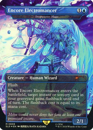 Image of Encore Electromancer - Snapcaster Mage (Rainbow Foil) (SLD-808) - Secret Lair Drop Series Foil