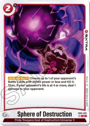 Image of Sphere of Destruction (FB03-026) - Raging Roar