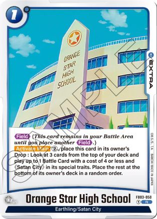 Image of Orange Star High School (FB03-050) - Raging Roar Holofoil