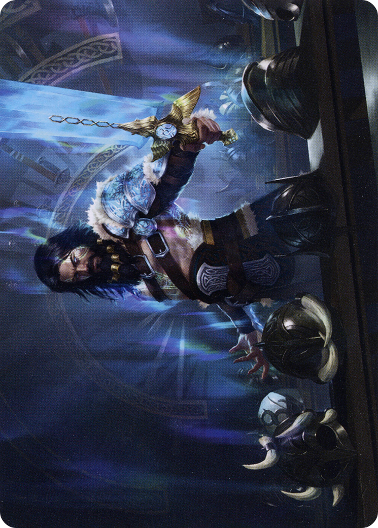 Image of Halvar, God of Battle // Halvar, God of Battle (ASKHM-002) - Art Series: Kaldheim (Borderless) Foil