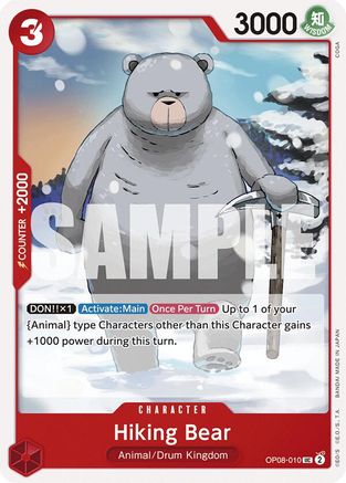 Image of Hiking Bear (OP08-010) - Two Legends