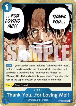 Image of Thank You...for Loving Me!! (OP08-053) - Two Legends Foil