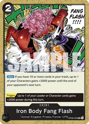 Image of Iron Body Fang Flash (OP08-095) - Two Legends