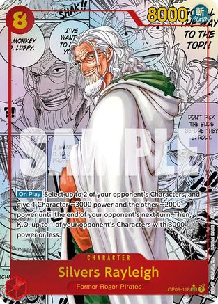 Image of Silvers Rayleigh (Parallel) (Manga) (OP08-118) - Two Legends Foil