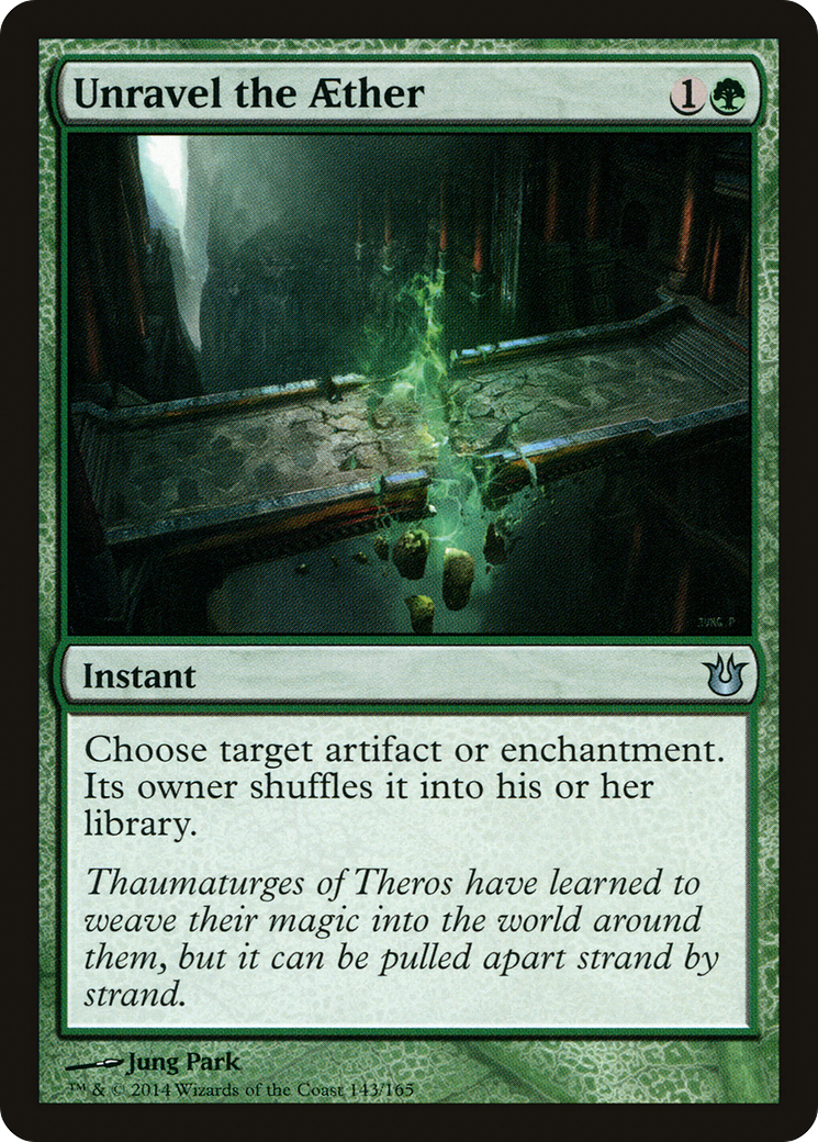 Image of Unravel the Aether (BNG-143) - Born of the Gods Foil