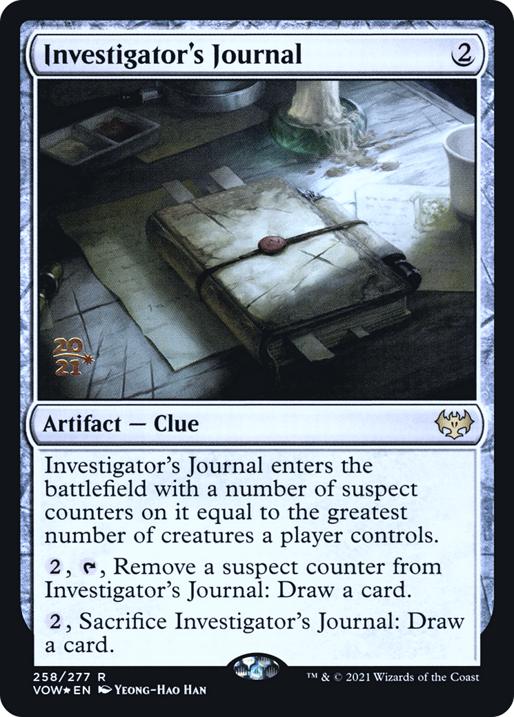 Image of Investigator's Journal (PRE-258) - Innistrad: Crimson Vow Promos Foil