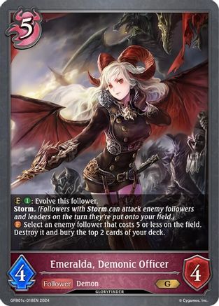 Image of Emeralda, Demonic Officer (GFB01c-018EN) - GFB01 Guide to Glory