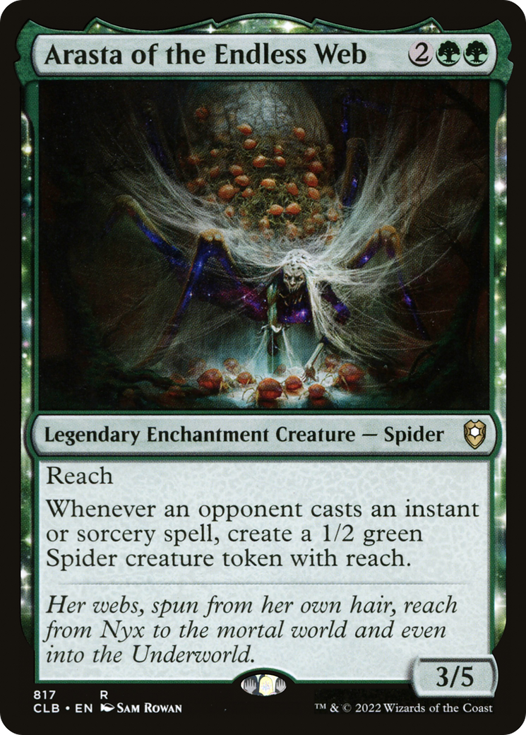 Image of Arasta of the Endless Web (CLB-817) - Commander Legends: Battle for Baldur's Gate: (enchantment)