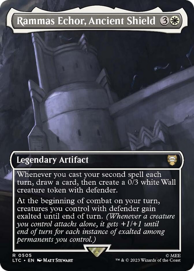 Image of Rammas Echor, Ancient Shield (Borderless) (LTC-505) - Tales of Middle-earth Commander (Borderless)
