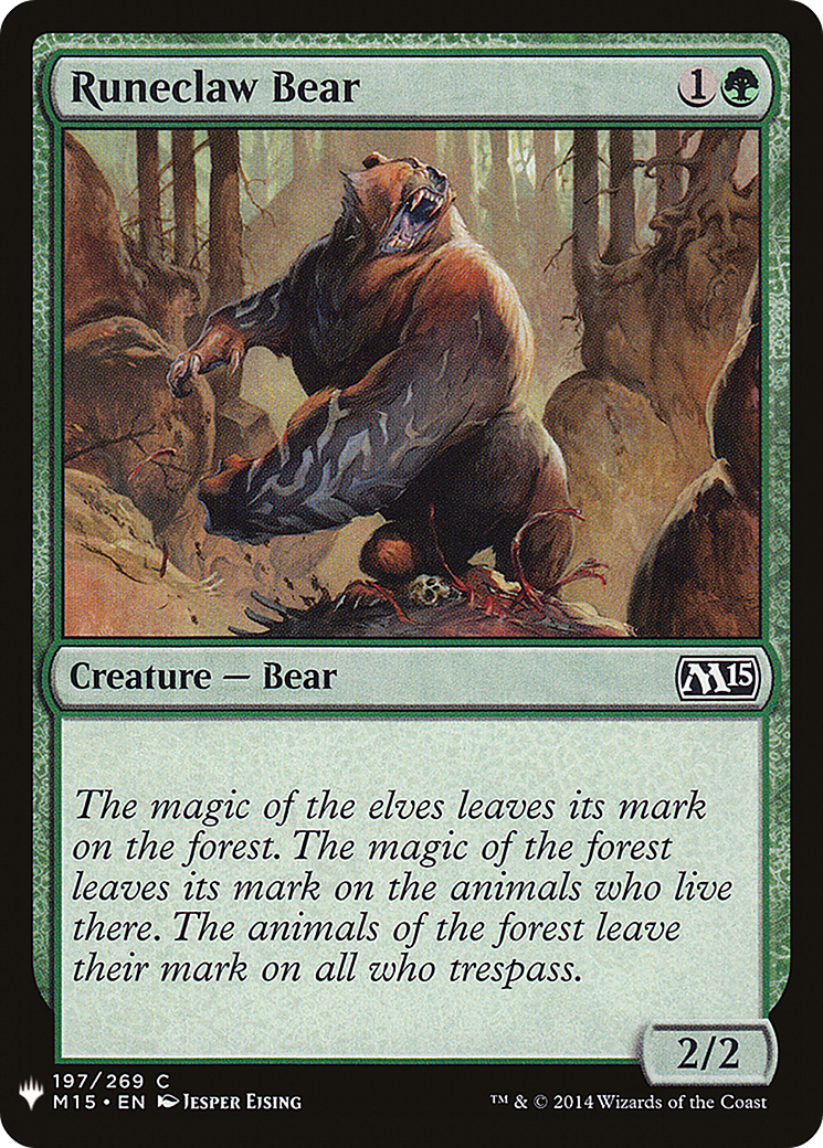 Image of Runeclaw Bear (LIST-197) - The List
