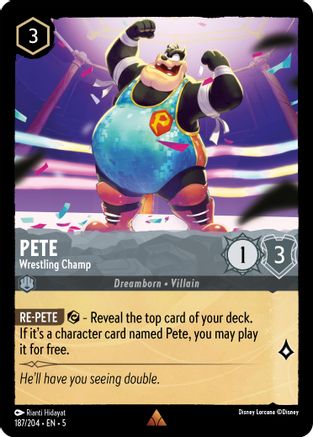 Image of Pete - Wrestling Champ (187/204) - Shimmering Skies Cold Foil