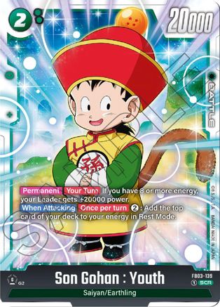 Image of Son Gohan : Youth - FB03-139 (FB03-139) - Raging Roar Holofoil