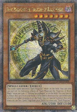 Image of Dark Magician the Magician of Black Magic (Quarter Century Secret Rare) (INFO-EN006) - The Infinite Forbidden 1st Edition