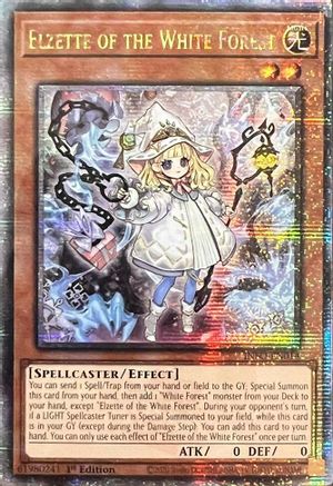 Image of Elzette of the White Forest (Quarter Century Secret Rare) (INFO-EN014) - The Infinite Forbidden 1st Edition