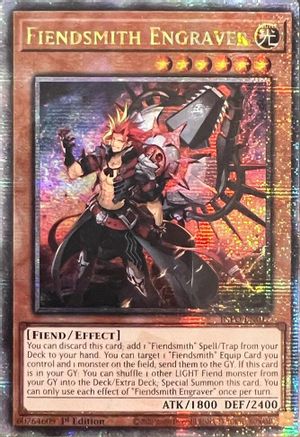 Image of Fiendsmith Engraver (Quarter Century Secret Rare) (INFO-EN017) - The Infinite Forbidden 1st Edition