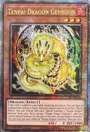 Image of Tenpai Dragon Genroku (Quarter Century Secret Rare) (INFO-EN019) - The Infinite Forbidden 1st Edition