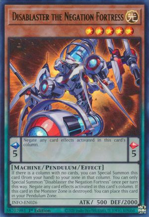 Image of Disablaster the Negation Fortress (INFO-EN026) - The Infinite Forbidden 1st Edition