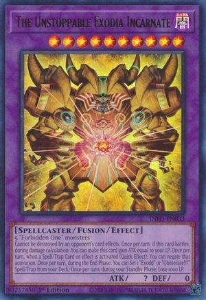 Image of The Unstoppable Exodia Incarnate (INFO-EN033) - The Infinite Forbidden 1st Edition