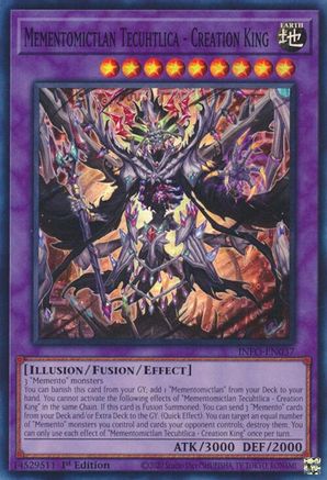 Image of Mementomictlan Tecuhtlica - Creation King (INFO-EN037) - The Infinite Forbidden 1st Edition