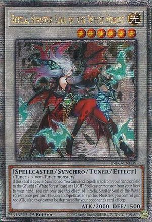 Image of Rciela, Sinister Soul of the White Forest (Quarter Century Secret Rare) (INFO-EN039) - The Infinite Forbidden 1st Edition