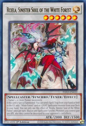 Image of Rciela, Sinister Soul of the White Forest (INFO-EN039) - The Infinite Forbidden 1st Edition